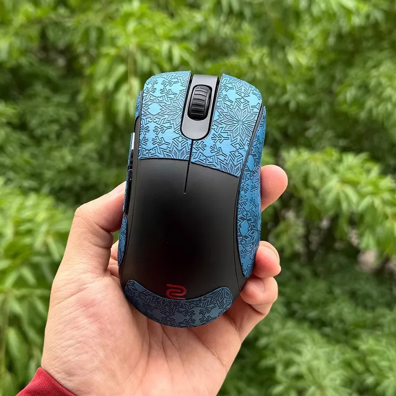 1 Set Meow Gaming Ultraglide Mouse Anti Slip Sticker For ZOWIE EC3DW EC3-DW Non-Slip Anti Sweat Tape Ultrathin Snowflake Lizard