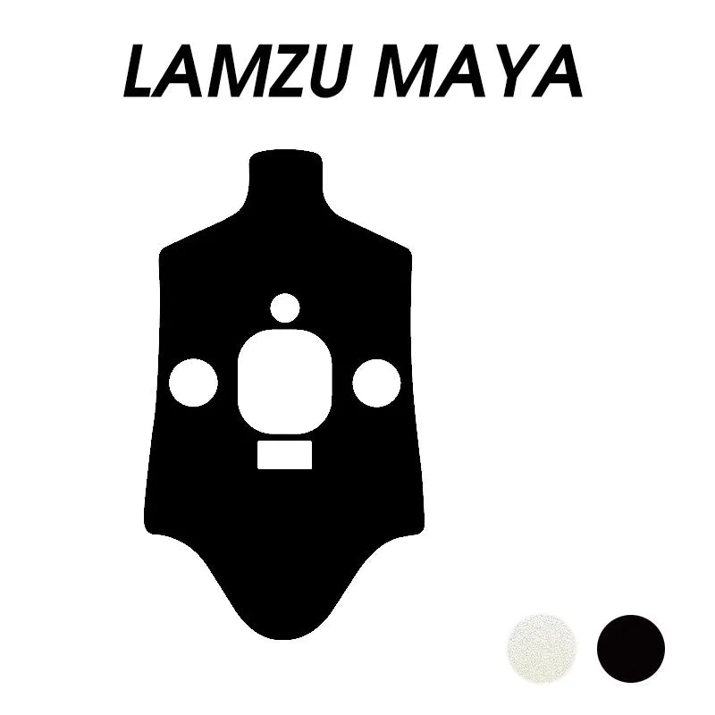 1 Piece Mouse Bottom Dustproof Sticker For Fnatic x Lamzu Maya X / Maya Clear Black Carbon Fibre Dust Proof Stickers