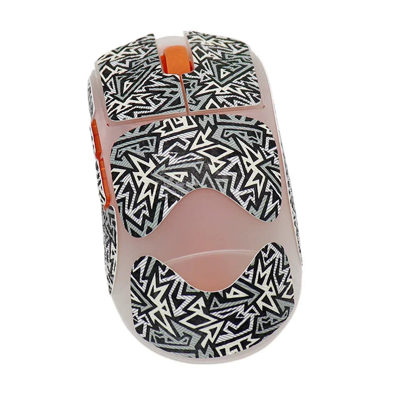 1 Set High-Quality Polyurethane Sweat-Absorbent Mouse Anti Slip Grips Tape Sticker For SCYROX V12L Large Size Mouse