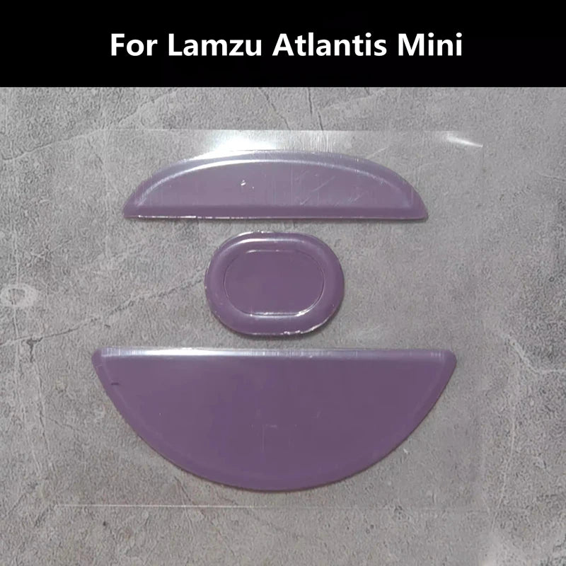 1 Set PTFE Anti-Collapse Arc-Edged Mouse Skate For Lamzu Paro Maya Tachi Similar To Obsidian Air Purple Haze Mouse Feet Glides