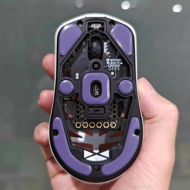 1 Set PTFE Anti-Collapse Arc-Edged Mouse Skate For Lamzu Paro Maya Tachi Similar To Obsidian Air Purple Haze Mouse Feet Glides