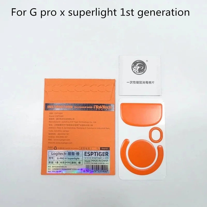 1 Pack Esptiger Mouse Skates Feet For G PRO X Superlight GPX 2 GPW 1st 2nd 3rd 4th Generation 2C White Arc 2.0 ICE Mouse glides