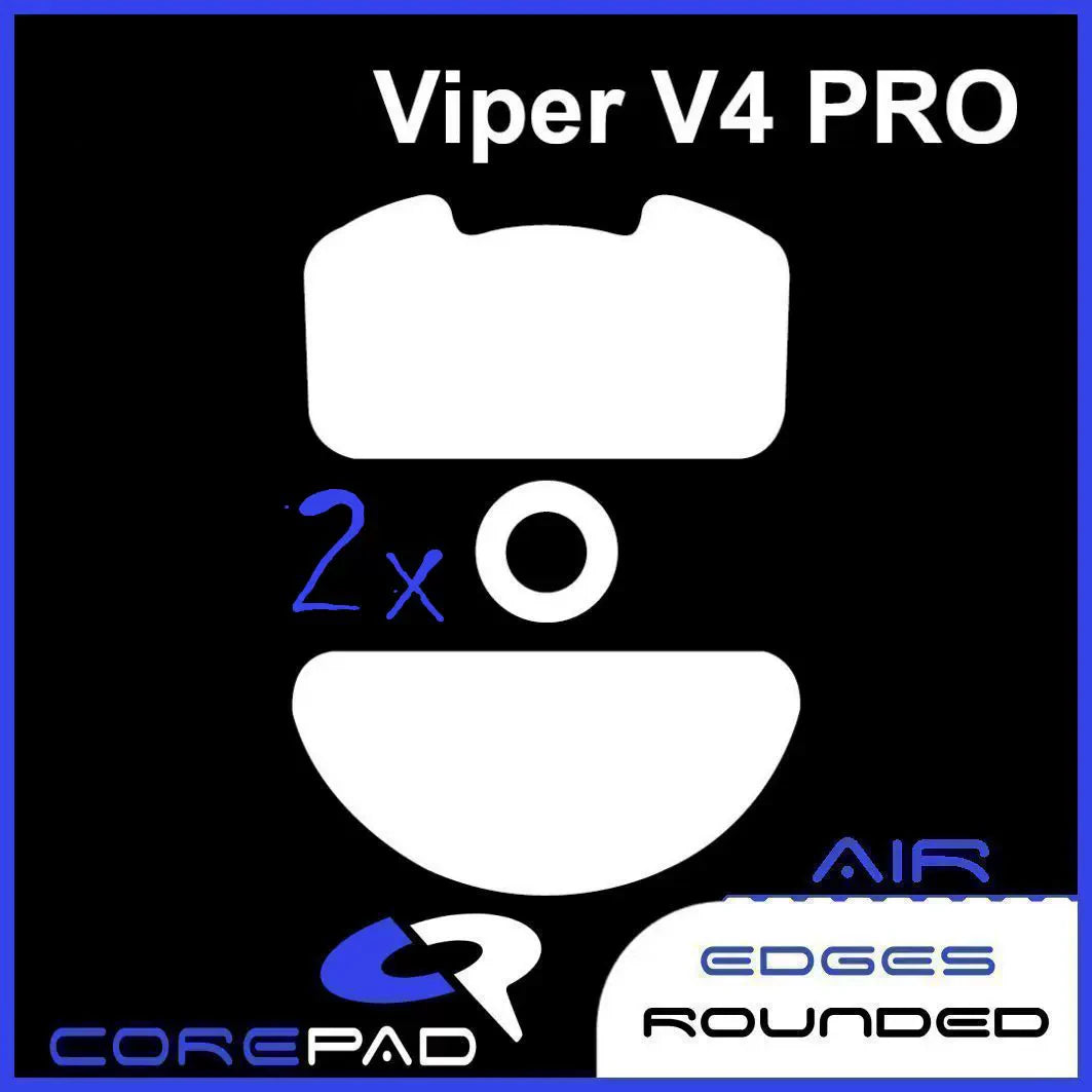 2 Sets Original Corepad Air Pro Ctrl Mouse Skates For Razer Viper Deathadder V4 V3 Pro Mini SE Esports Smooth Control PTFE Glide