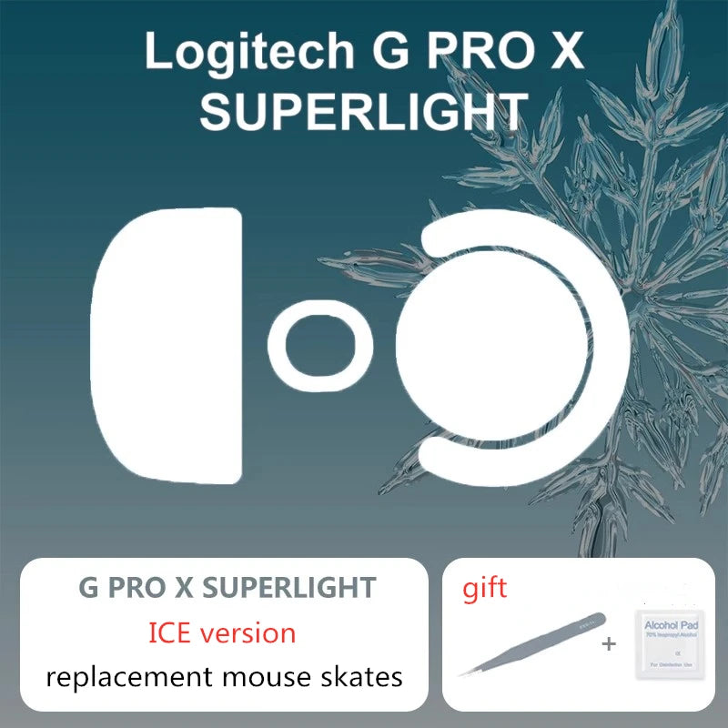 1 Set Ultraglide Smooth Mouse Skates For Logitech G Pro Wireless G Pro X Superlight ICE Speed Control Mice Glides Feet