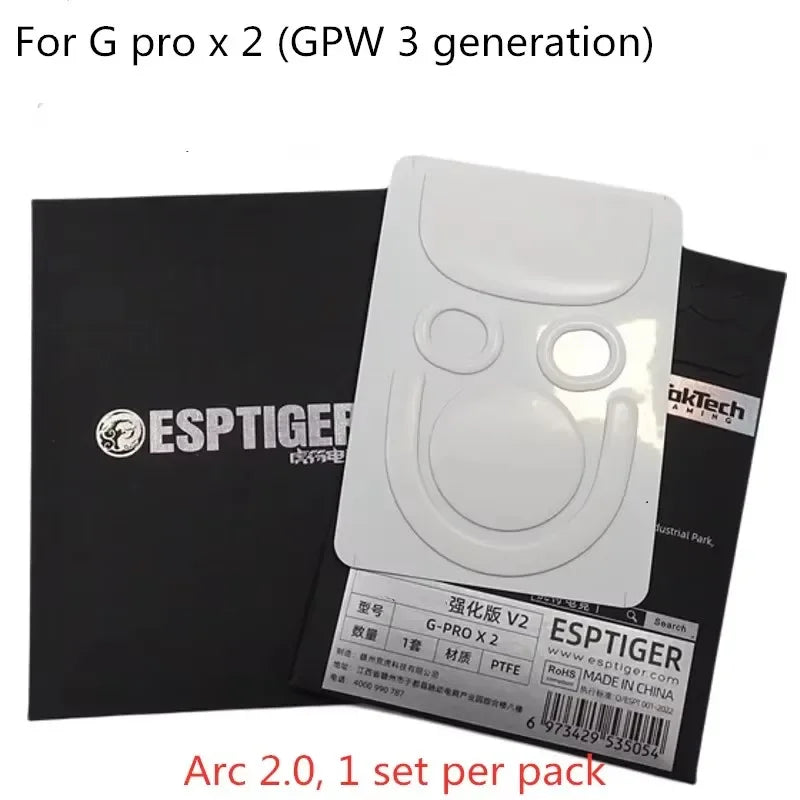 1 Pack Esptiger Mouse Skates Feet For G PRO X Superlight GPX 2 GPW 1st 2nd 3rd 4th Generation 2C White Arc 2.0 ICE Mouse glides
