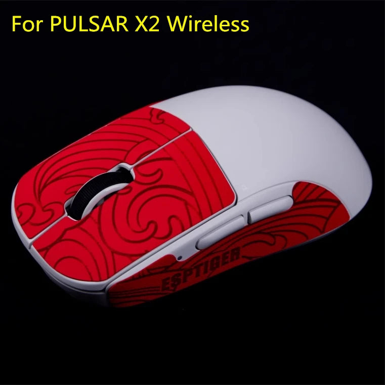 1 Pack Esports Tiger Ying Series Mouse Anti Slip Sticker For PULSAR X2 Wireless X2 mini Mice Non-Slip Anti Sweat Tape