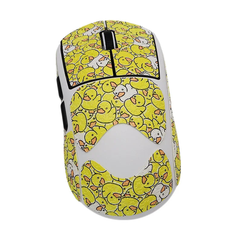 1 Set High-Quality Polyurethane Sweat-Absorbent Mouse Anti Slip Grips Tape Sticker For AULA Kunlun X5 Tri-Mode Wireless Mouse
