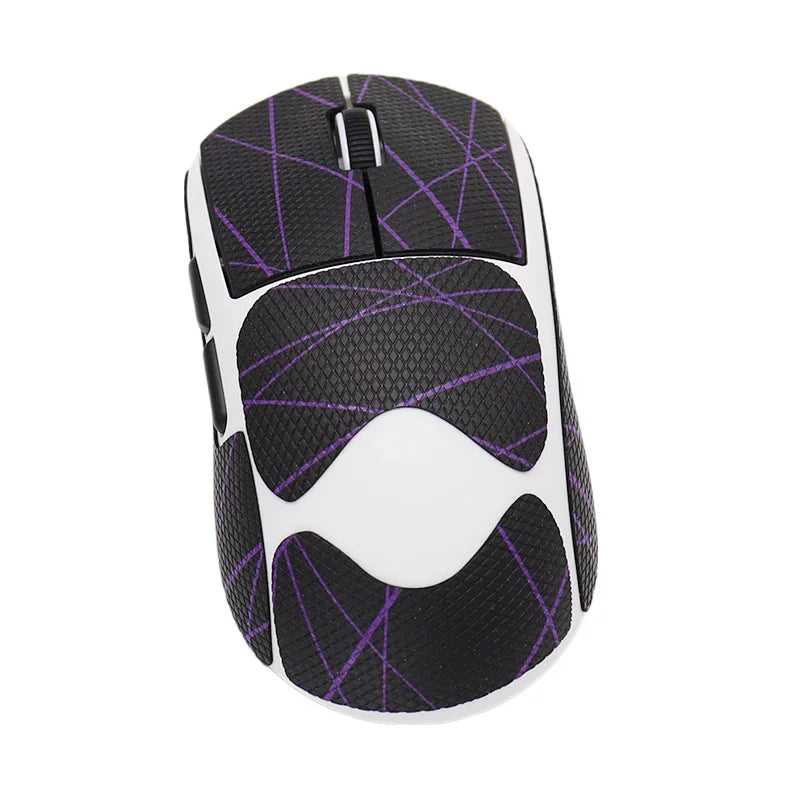 1 Set High-Quality Polyurethane Sweat-Absorbent Mouse Anti Slip Grips Tape Sticker For AULA Kunlun X5 Tri-Mode Wireless Mouse