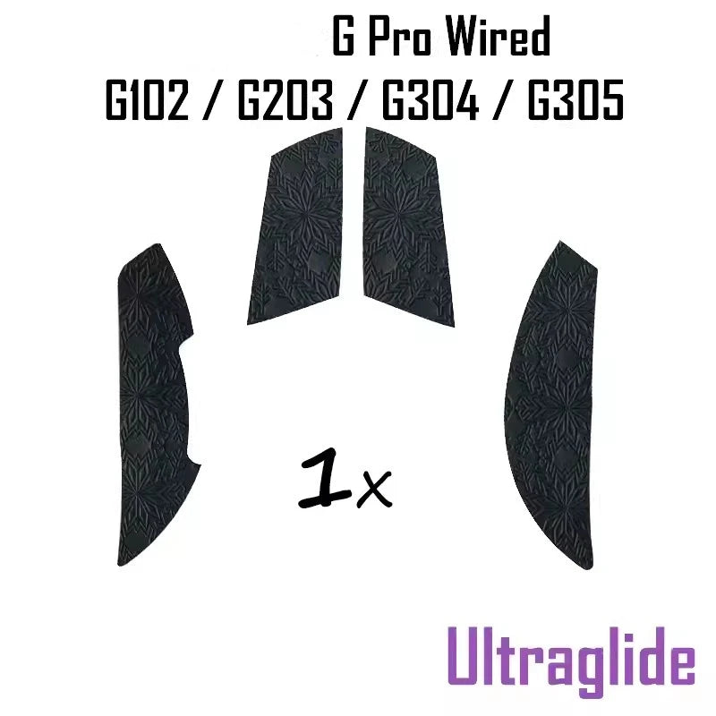 1 Set Ultraglide Mouse Anti Slip Sticker For Logitech G pro Wired G102 G203 G304 G305 Non-Slip Anti Sweat Tape Snowflake Texture