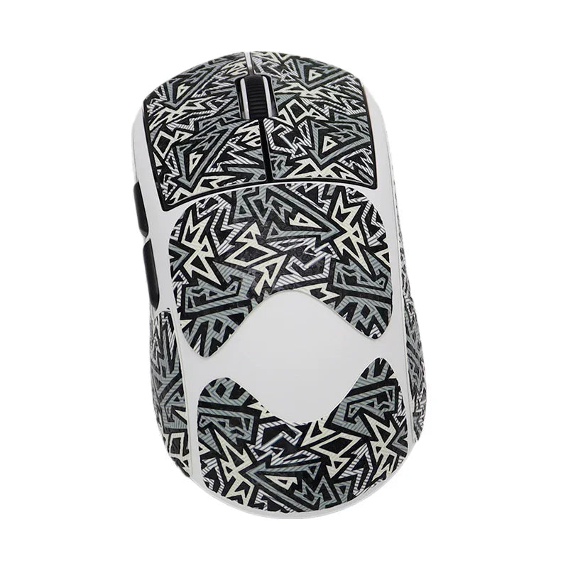 1 Set High-Quality Polyurethane Sweat-Absorbent Mouse Anti Slip Grips Tape Sticker For AULA Kunlun X5 Tri-Mode Wireless Mouse