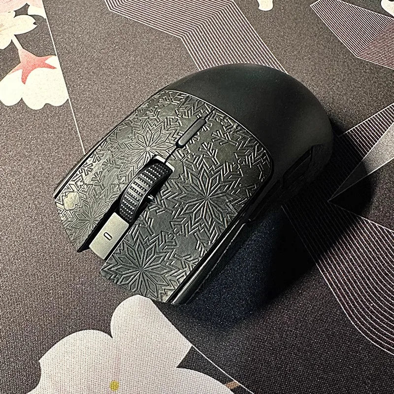 1 Set Ultraglide Mouse Anti Slip Sticker For RAZER Viper V3 HyperSpeed Mice Non-Slip Anti Sweat Tape Ultrathin Lizard Snowflake