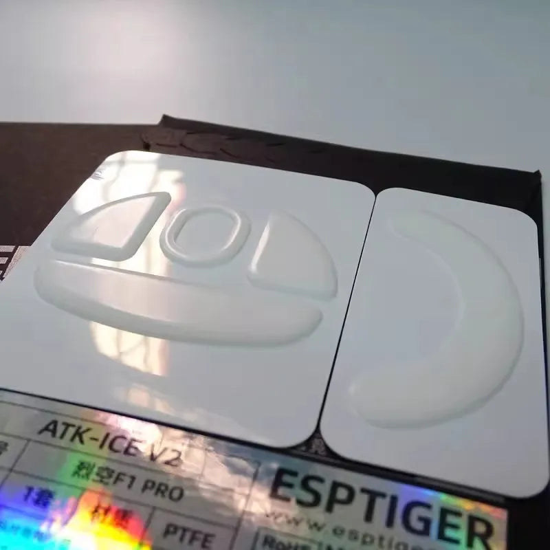1 Pack ESPTIGER Mouse Feet Skates For ATK F1 PRO MAX Ultimate/ATK X1 Z1 PRO MAX Ultra Mouse White PTFE Glides ICE Version 2