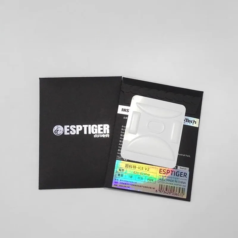 1 Pack Original Esptiger ICE V2 Mouse Skates For Incott G23/G23 Pro Mouse White Arc Esports PTFE Mice Feet Glides