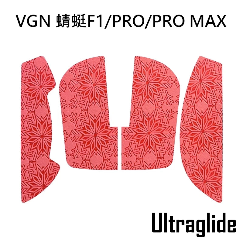 1 Set Ultraglide Mouse Anti Slip Sticker For VGN Dragonfly F1 Pro Max Anti Sweat Tape Non-slip Snowflake Wear-resistant
