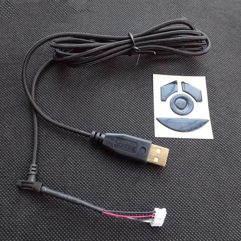 1 Piece Original Mouse Cable For Razer Deathadder 2013 Elite Essential 2000 Imperator 3.5G 4G Snake Skin Wire Free Mouse Skates