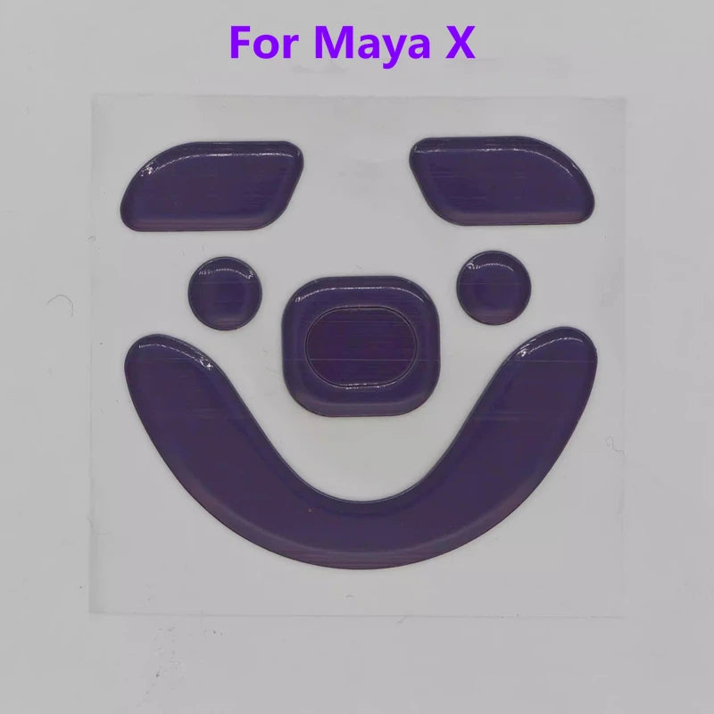 1 Set PTFE Anti-Collapse Arc-Edged Mouse Skate For Lamzu Paro Maya Tachi Similar To Obsidian Air Purple Haze Mouse Feet Glides