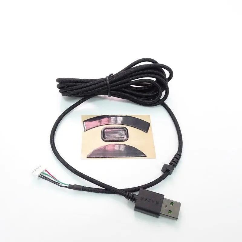 1 Piece Original Mouse Cable For Razer Deathadder 2013 Elite Essential 2000 Imperator 3.5G 4G Snake Skin Wire Free Mouse Skates