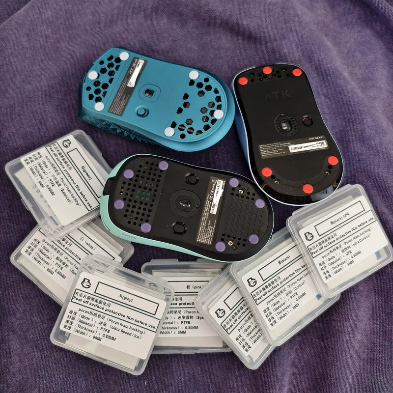 Poron Foam Small Round Dots Mouse Skates Universal DIY PTFE UPE Speed Control Mice Glides Feet Noise Reduction