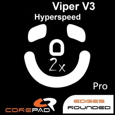 2 Sets Original Corepad Air Pro Ctrl Mouse Skates For Razer Viper Deathadder V4 V3 Pro Mini SE Esports Smooth Control PTFE Glide