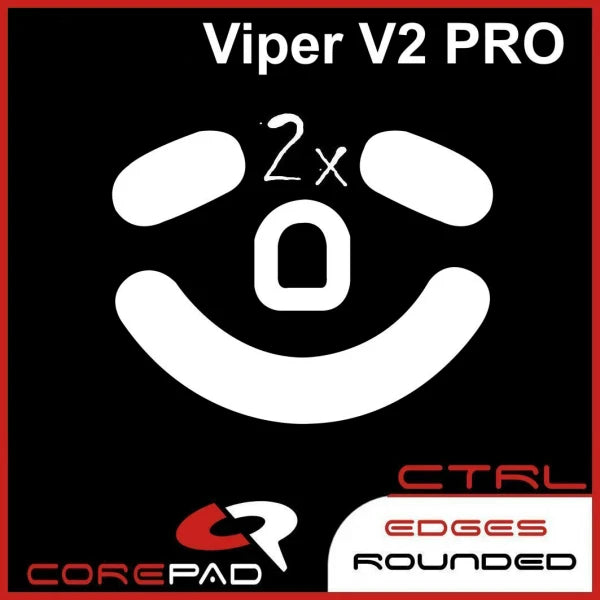 2 Sets Original Corepad Air Pro Ctrl Mouse Skates For Razer Viper Deathadder V4 V3 Pro Mini SE Esports Smooth Control PTFE Glide