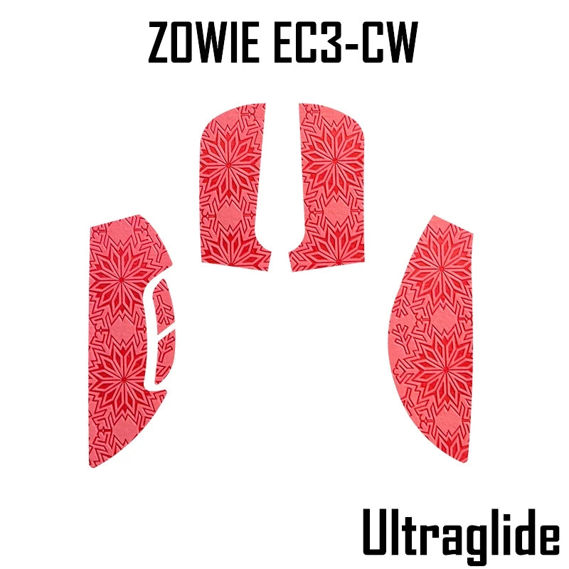 1 Set Mouse Anti Slip Sticker For Zowie EC2-CW EC3-CW Anti Sweat Stickers Tape Non-slip Snowflake Thin Version Wear-resistant