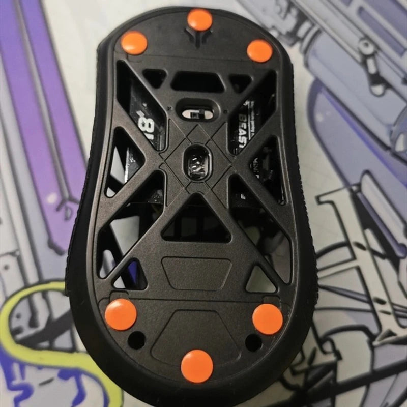 WestLab PTFE UPE+Soundproofing Foam Small Round Dots Mouse Skates Control Speed Mice Feet Glides For Cloth Hard Glass Mouse Pads
