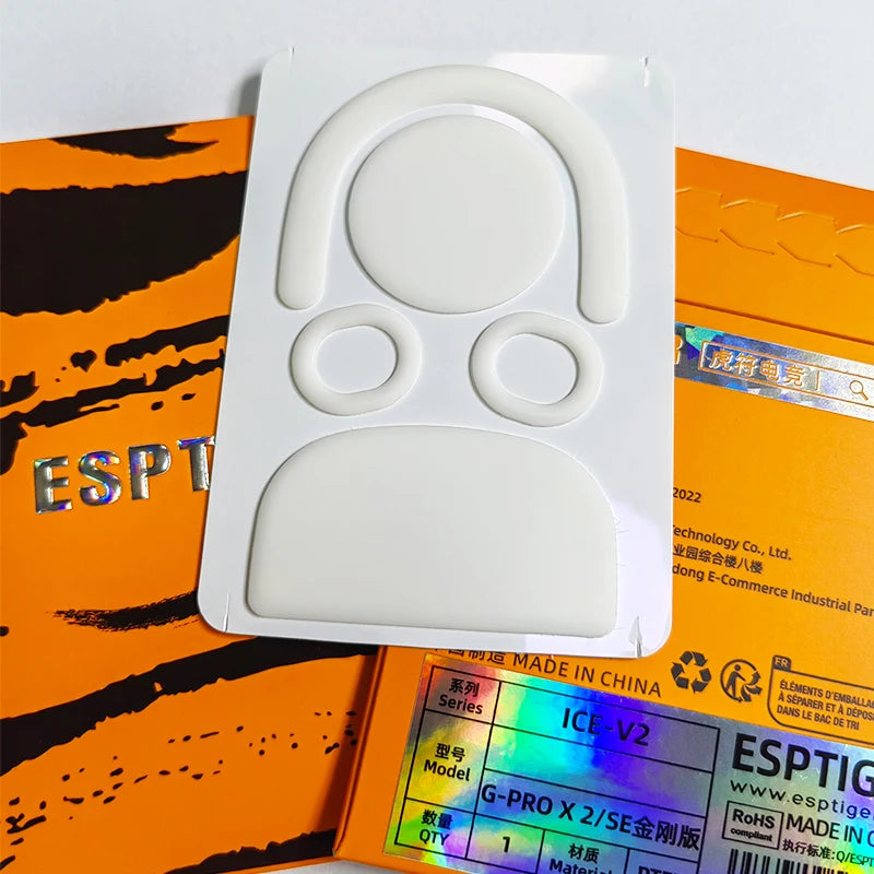 1 Pack Esports Tiger ICE V2 Mouse Skates Mouse Feet For G PRO X Superlight GPX / G PRO Wireless GPW GPX2 DEX Arc Mouse glides