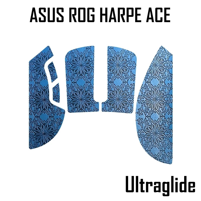 1 Set Ultraglide Mouse Anti Slip Sticker For ROG Harpe Ace X AimLab Anti Sweat Stickers Tape Non-slip Snowflake Wear-resistant
