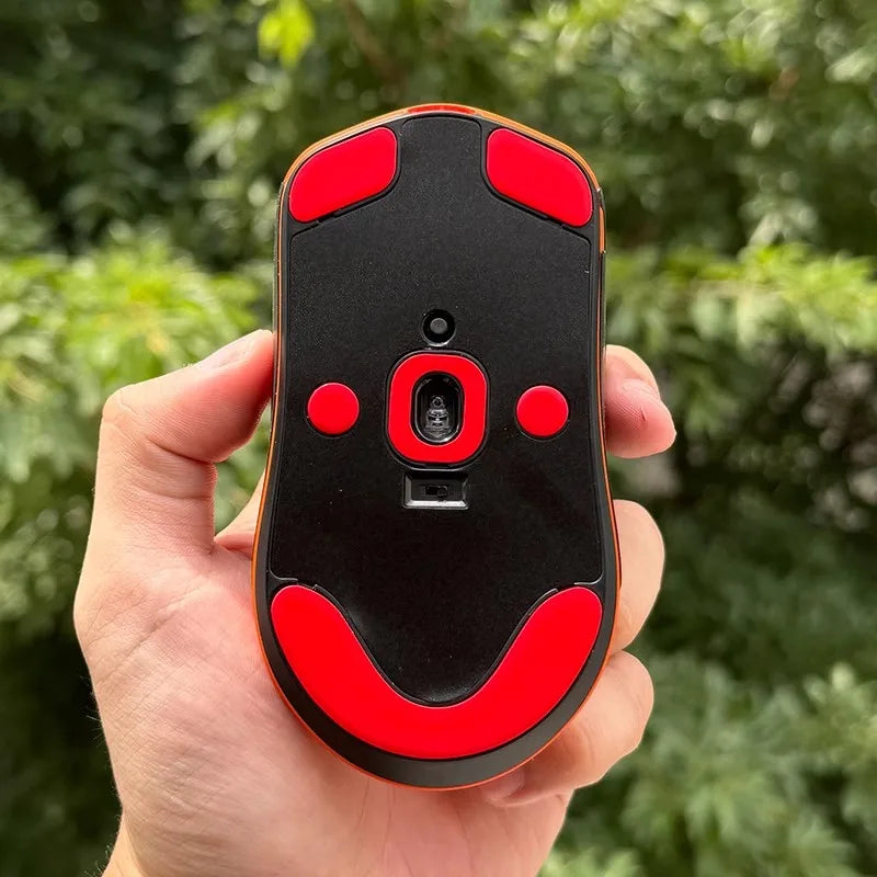 1 Piece Mouse Bottom Dustproof Sticker For Fnatic x Lamzu Maya X / Maya Clear Black Carbon Fibre Dust Proof Stickers