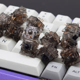 GATERON INK Custom Semi-Transparent Switch Black Plated Spring Linear 60g Mechanical Keyboard Switches