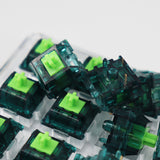 Candy Jade Green Switches Linear Mechanical Keyboard Switch 62g 5-Pin RBG SMD Extended Gold Plated Spring