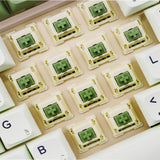 Matcha Switches Linear Mechanical Keyboard Switch 68g Customized Keyboard Switch 5-pin Extended Spring Compatible with MX