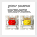 Gateron 5-Pin Yellow Pro Switches Red Pro Linear Mechanical Keyboard Switch 3-Pin Pre-Lubed Switch